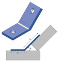 Angle Bracket 135 Degrees Internal (45 External)