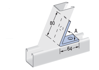 Angle Bracket 45degree Internal (315 Degree External)