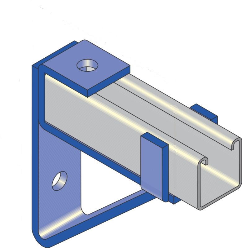 Cantilever Fitting 10" For Strut Insertion