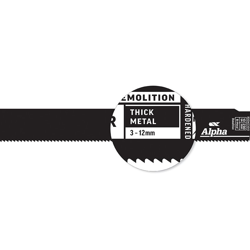 Reciprocating Blade General Purpose 10 TPI x 200mm (8") (Pack of 5)