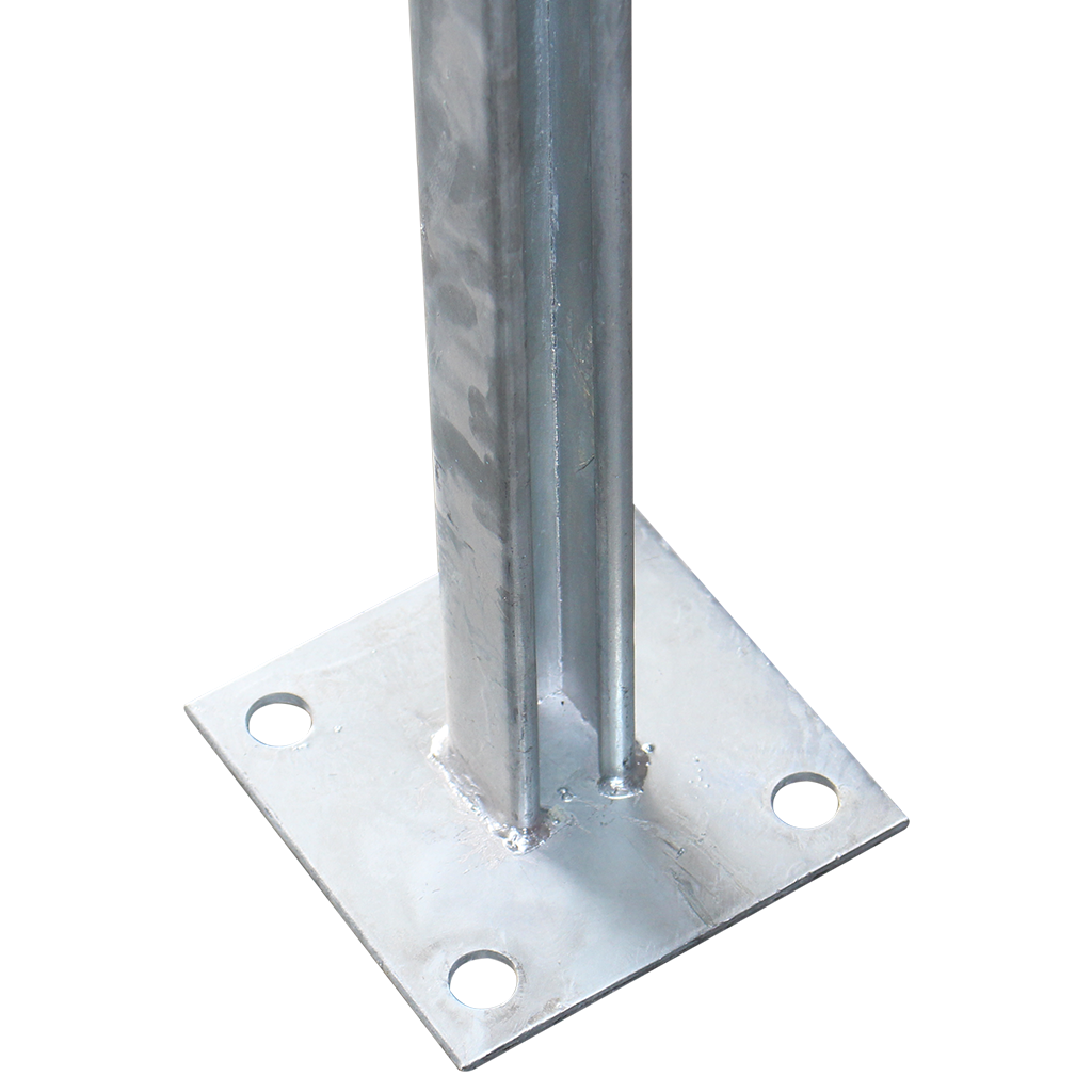 Cantilever HDG Unbraced Bracket 1000mm - With Square 150mm Base Plate
