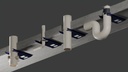 (SPECIAL ORDER) Fendix Slim Line Floor Waste Retrofit Collar 50-100mm PVC