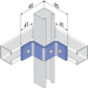 Strut Bracket W Shaped  41mm x 41mm 