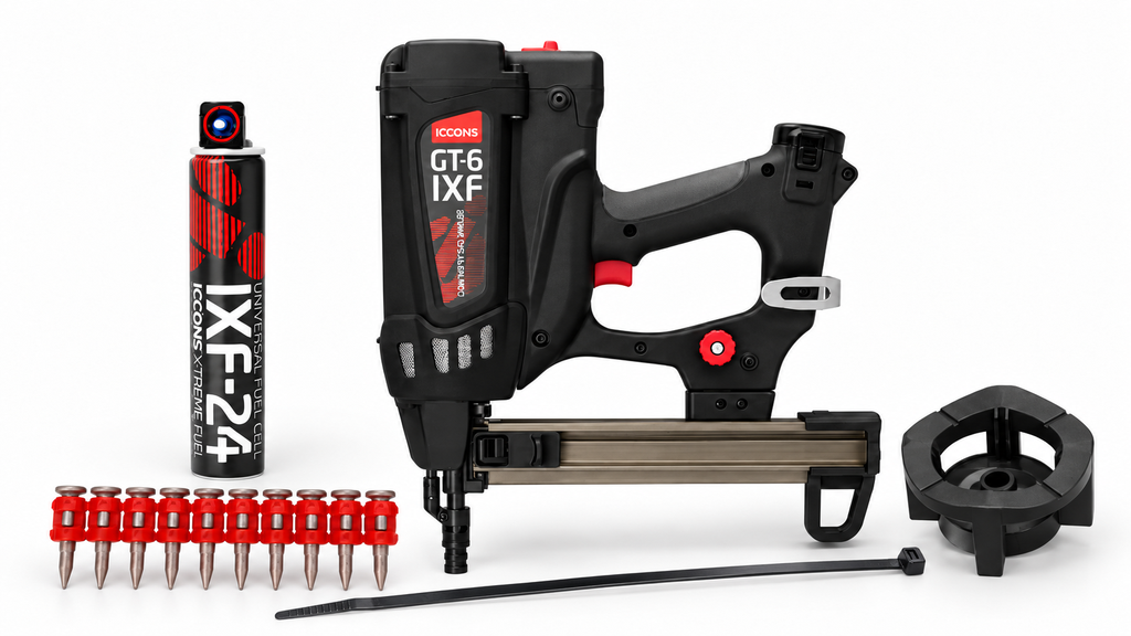 GT-6 Gas Gun Deal(1000 x Cable Ties, Blue Donuts, Pins + 1 Gas Gun + 1 Fuel Cell)