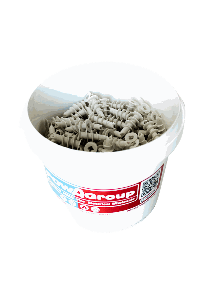 Spiral Plasterboard Fixing ZIP-IT Open Ended NYLON 300pcs Bucket Deal