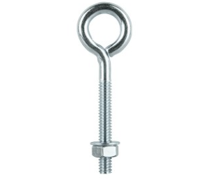 *PO* Eye Bolt  1/4&quot; x 3&quot; (75mm) With Nut