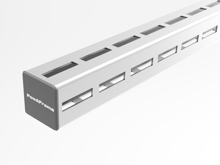 PowAFrame 80 Black End Cap