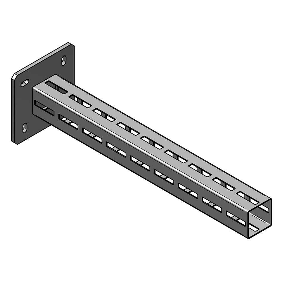 PowAFrame 50 - Base Plate Post 1mtr