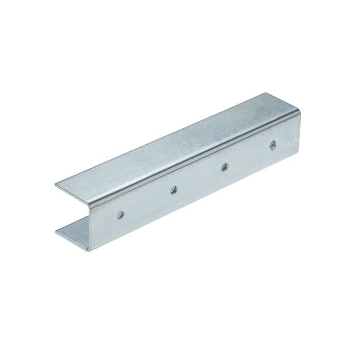 Strut Joiner U Shape 4 Hole 40mm x 40mm x 200mm Z/P (INTERNAL)