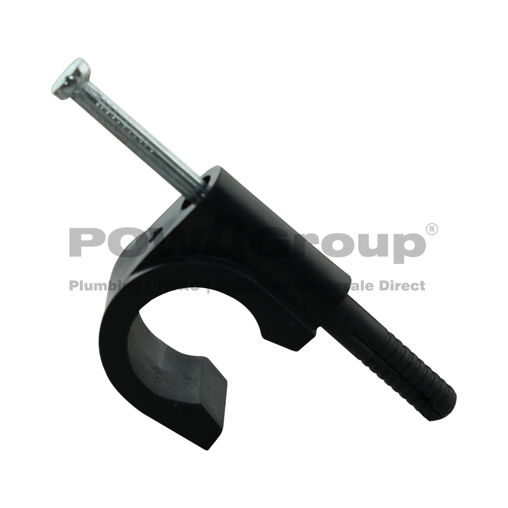 Pex Saddle 25mm with Integral Plug for Masonry Fixing