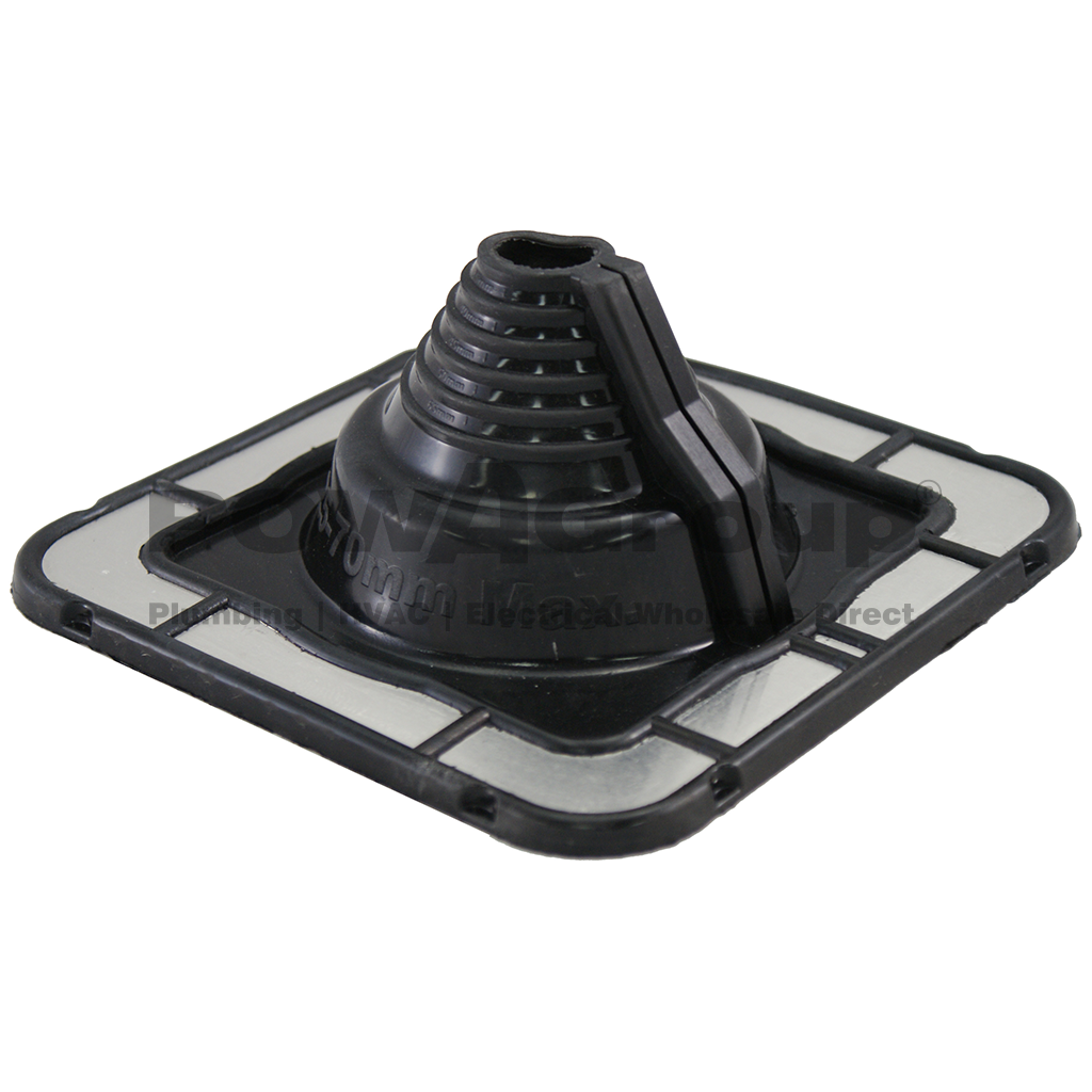 Metal BAL Rated Flash For Pipe Size Less Than 50mm Black