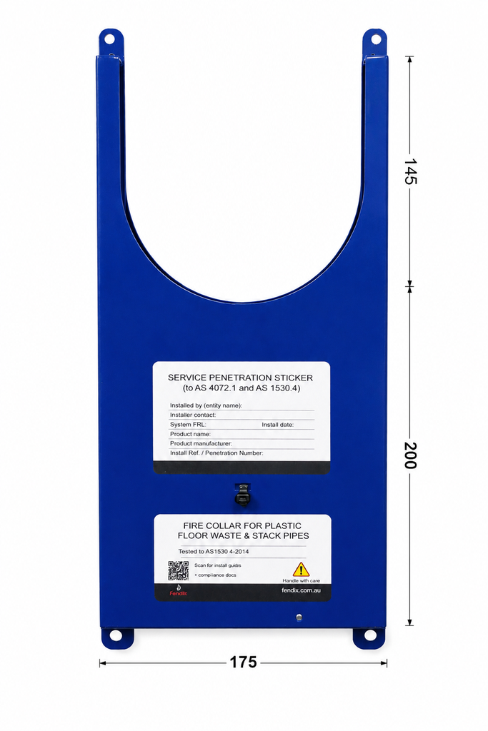 Fendix Slim Line Floor Waste Retrofit Collar 50-100mm PVC