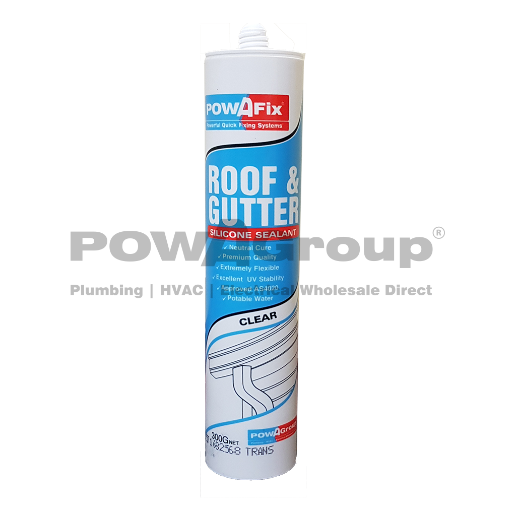 POWAFIX Silicone Roof & Gutter N/Cure Translucent 300ml