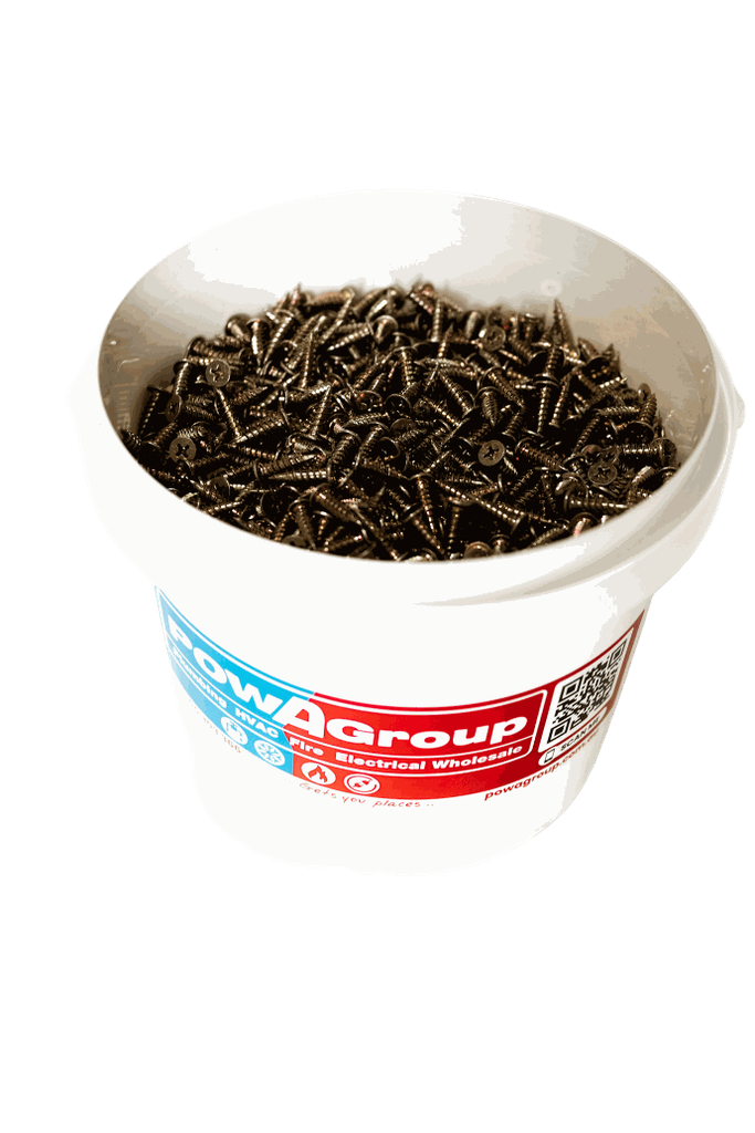 Screw Ribbed Chip Board Z/P 8g x 25mm - 6000pcs Bucket Deal 