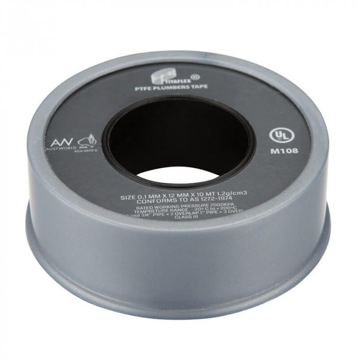 Grey Fit Off Teflon Thread Tape - Gas & Water AGA Approved