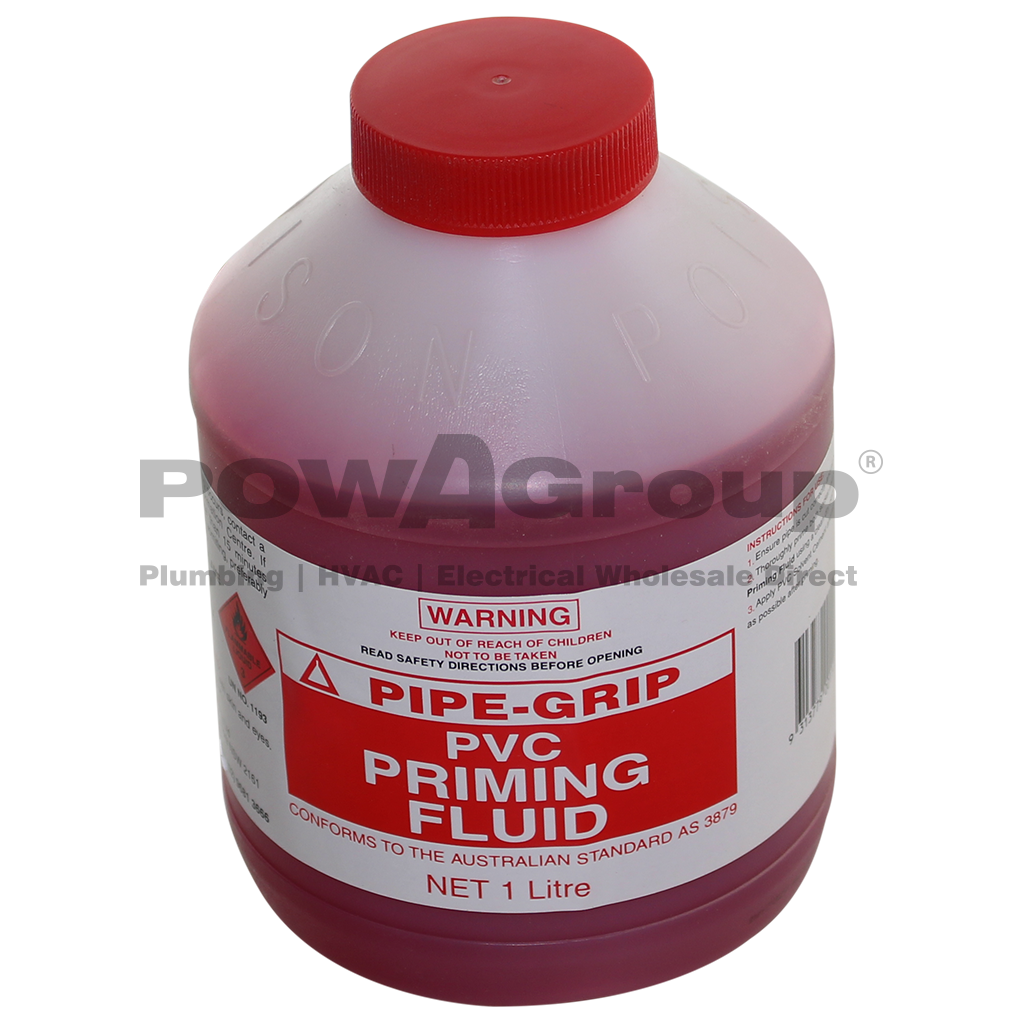 *PO* Pipe Joining PVC Priming Fluid - Red - 1L