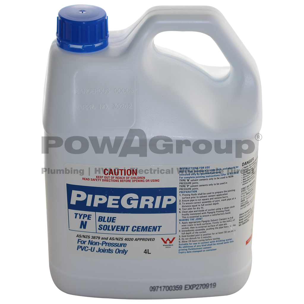 PVC Cement Blue Glue - Pipe Joining 4L