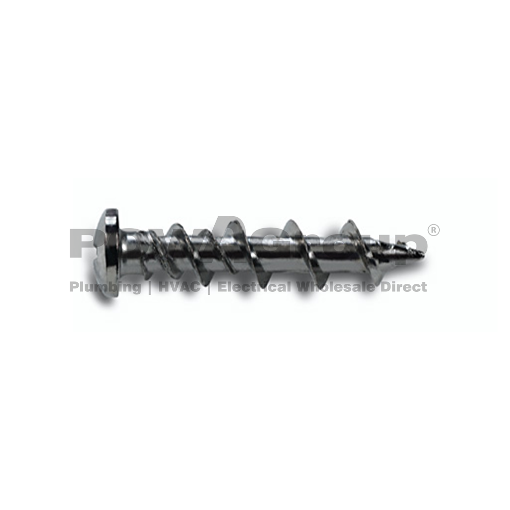 Wall Dog Pan Head Chrome Screw Anchor 32mm Phillips Drive