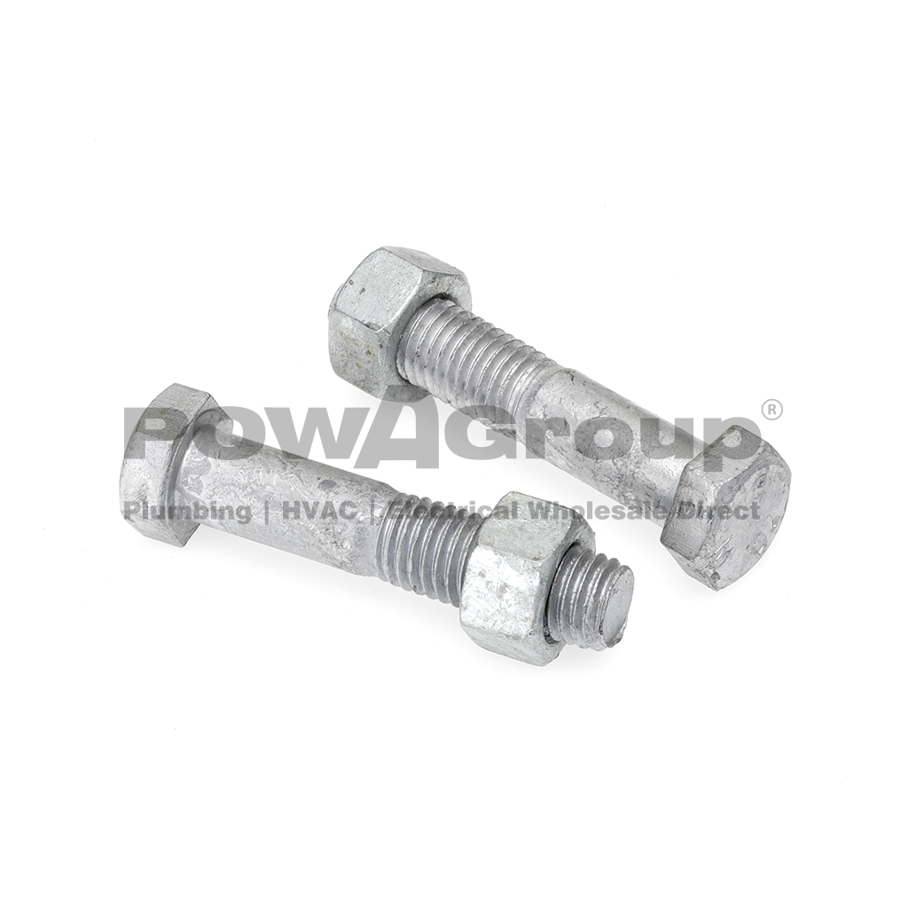 Bolt &amp; Nut Hex 4.6 Gal 6mm x 30mm