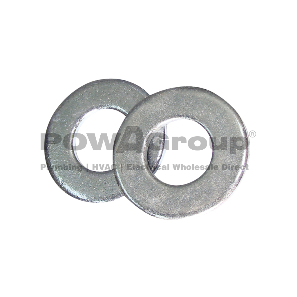 M6 Washer Flat Engineering 4.6 Z/P  1/4 x 1/2 OD (M6 x 13 mm OD) 