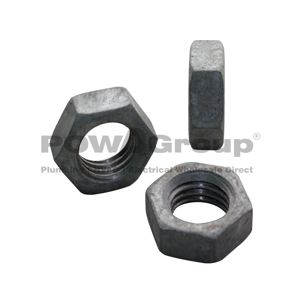 *PO* M20 Nut Hex Lock Jamb 8.8 Gal