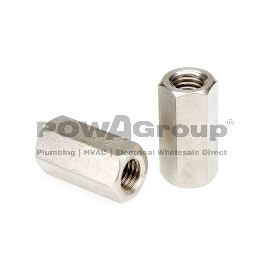 Coupler Hex Nut Z/P M10 - Threaded Rod Joiner