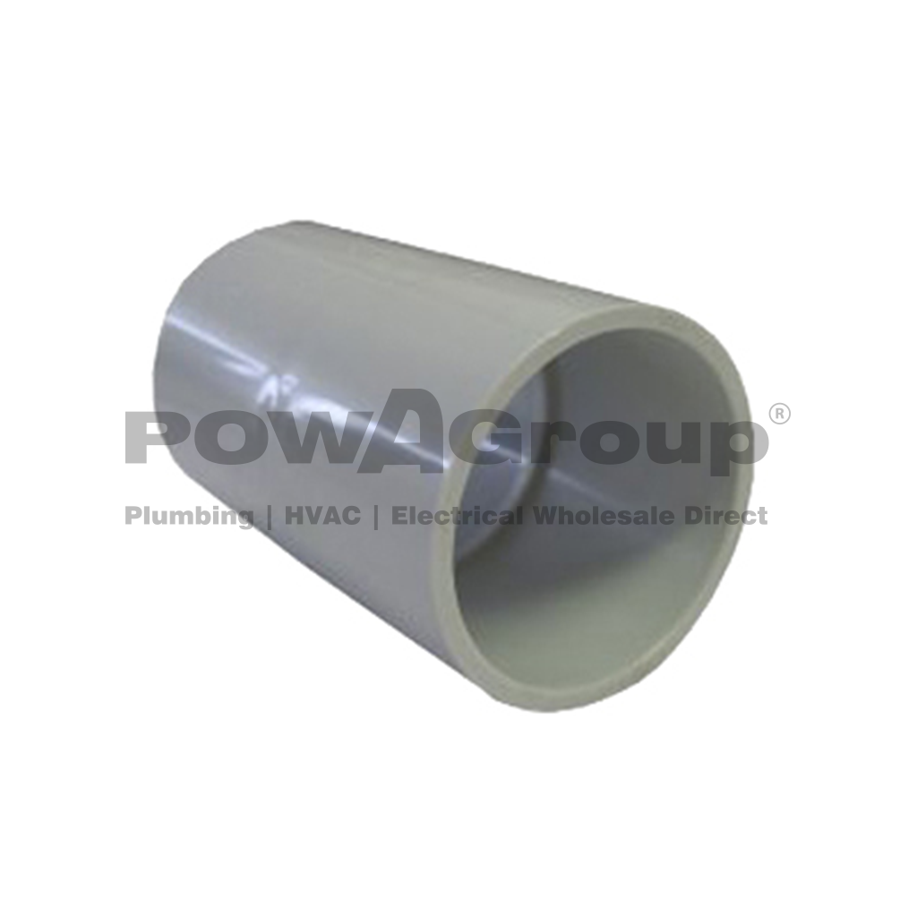 POWACITY Conduit Plain Coupling Grey 20mm