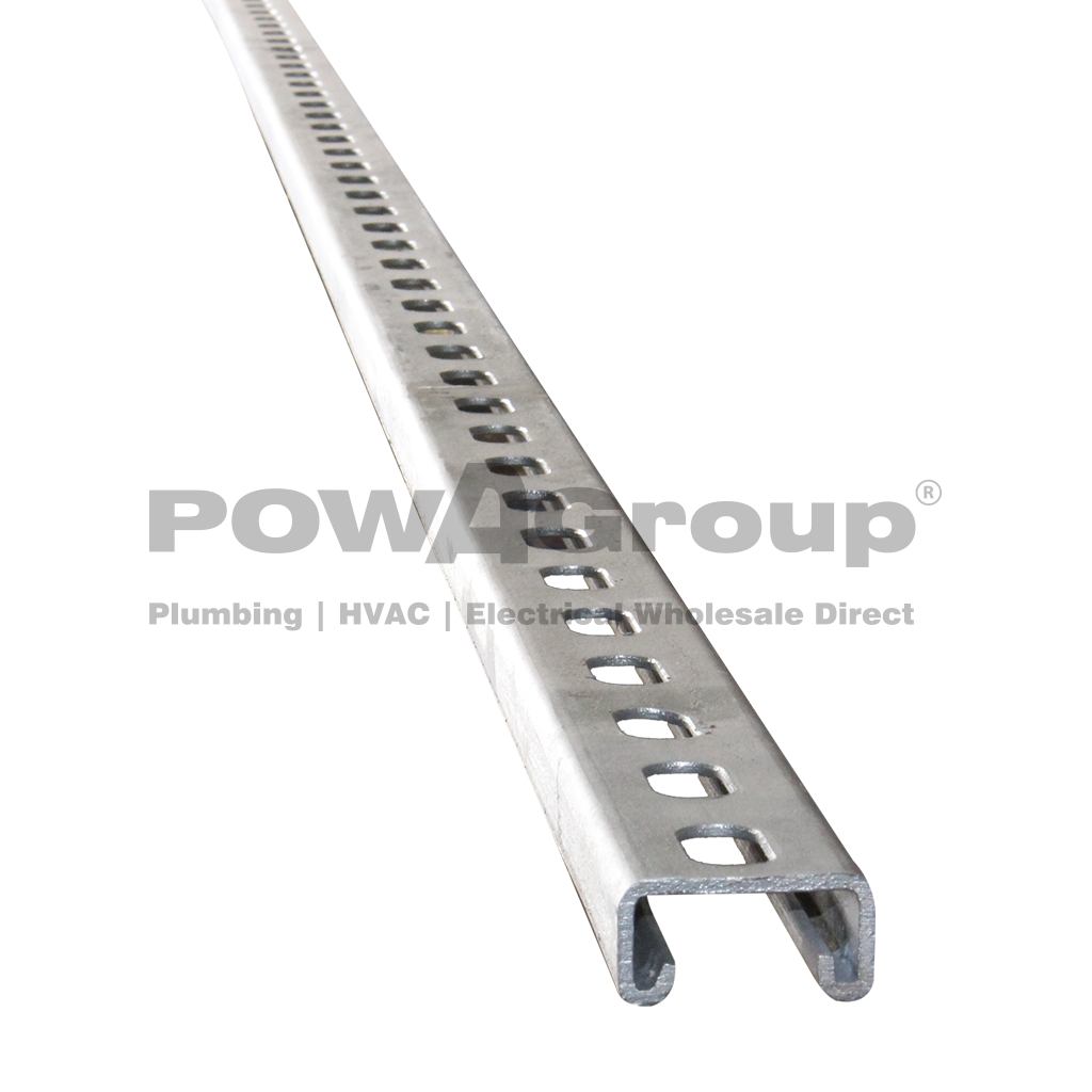 Strut Slotted Heavy Duty Hot Dip Gal 41mm x 41mm x 2.5mm 6 Mtrs