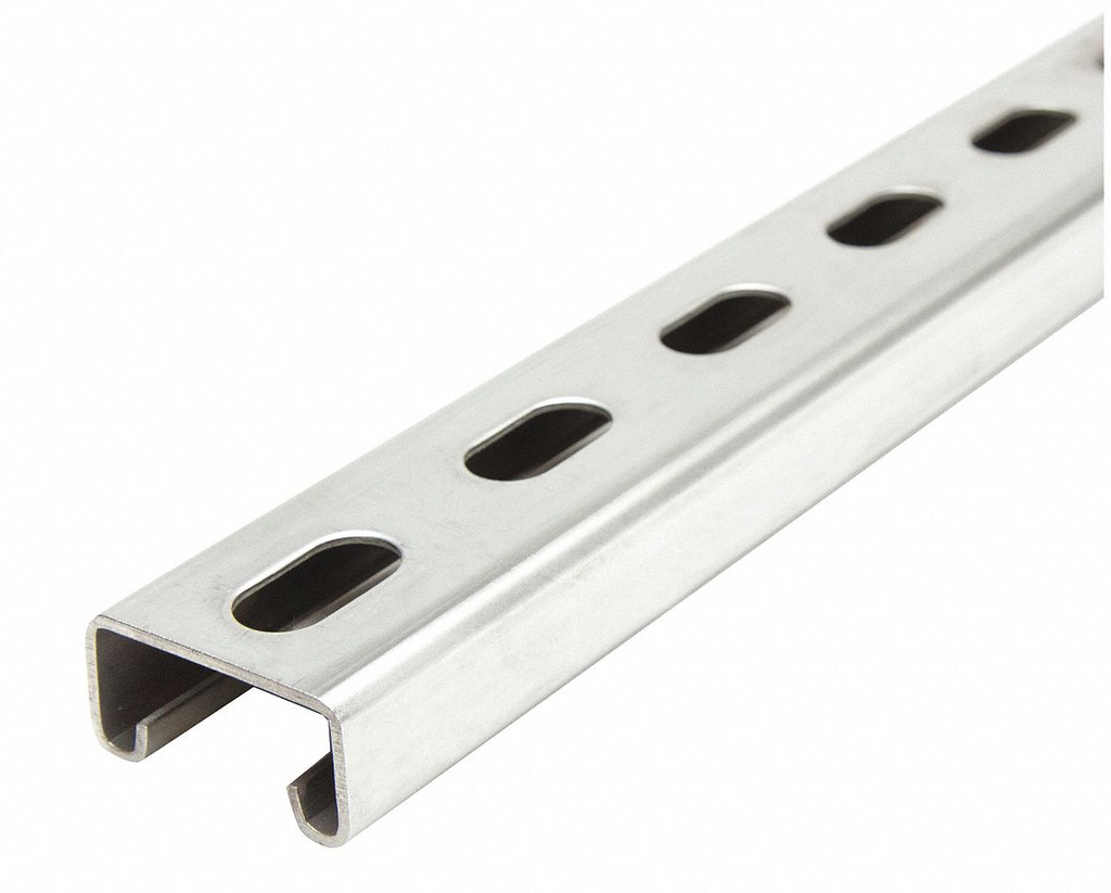 Strut Slotted Heavy Duty 316 Stainless Steel 41mm x 21mm x 2.5mm x 6 Mtrs