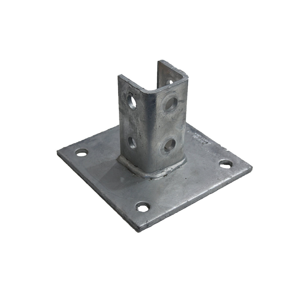 Base Plate 150mm x 150mm x 100mm Hot Dipped Galvanised