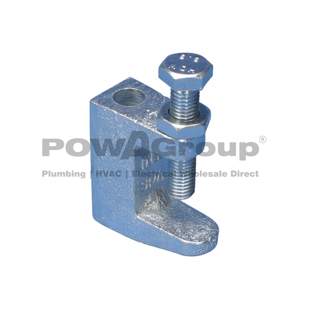 Beam Clamp Wide Mouth M10 Thread Heavy Duty (38mm Mouth)