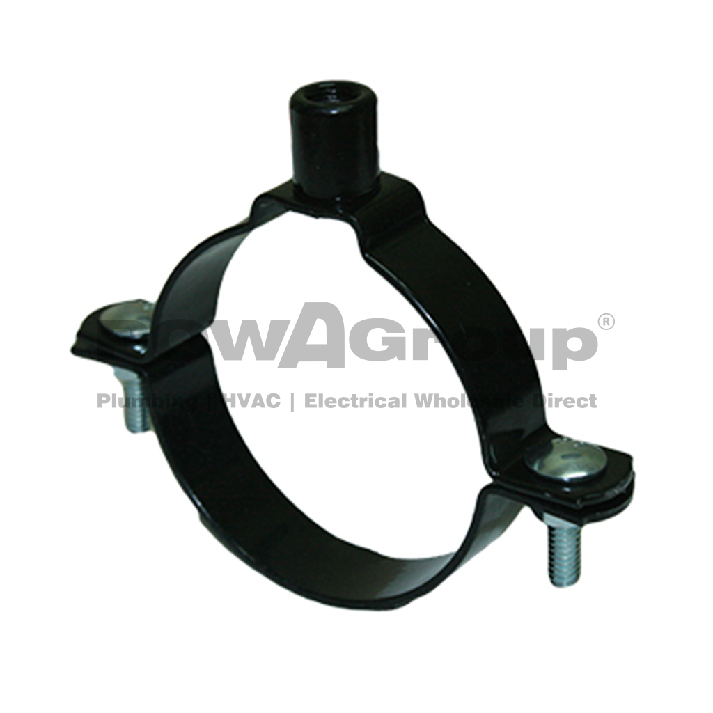 Welded Nut Clamp HDPE  (40.0mm OD) Black Powder Coated