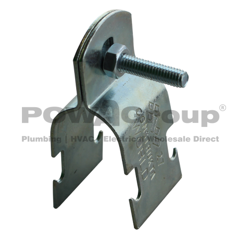 Strut Clip Two Piece Zinc Finish 15mmOD