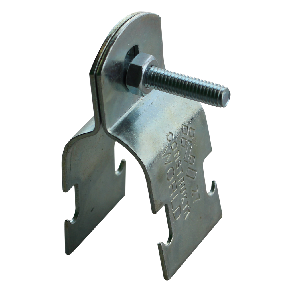 Strut Clip Two Piece Zinc Finish 32mmOD (32 CU)