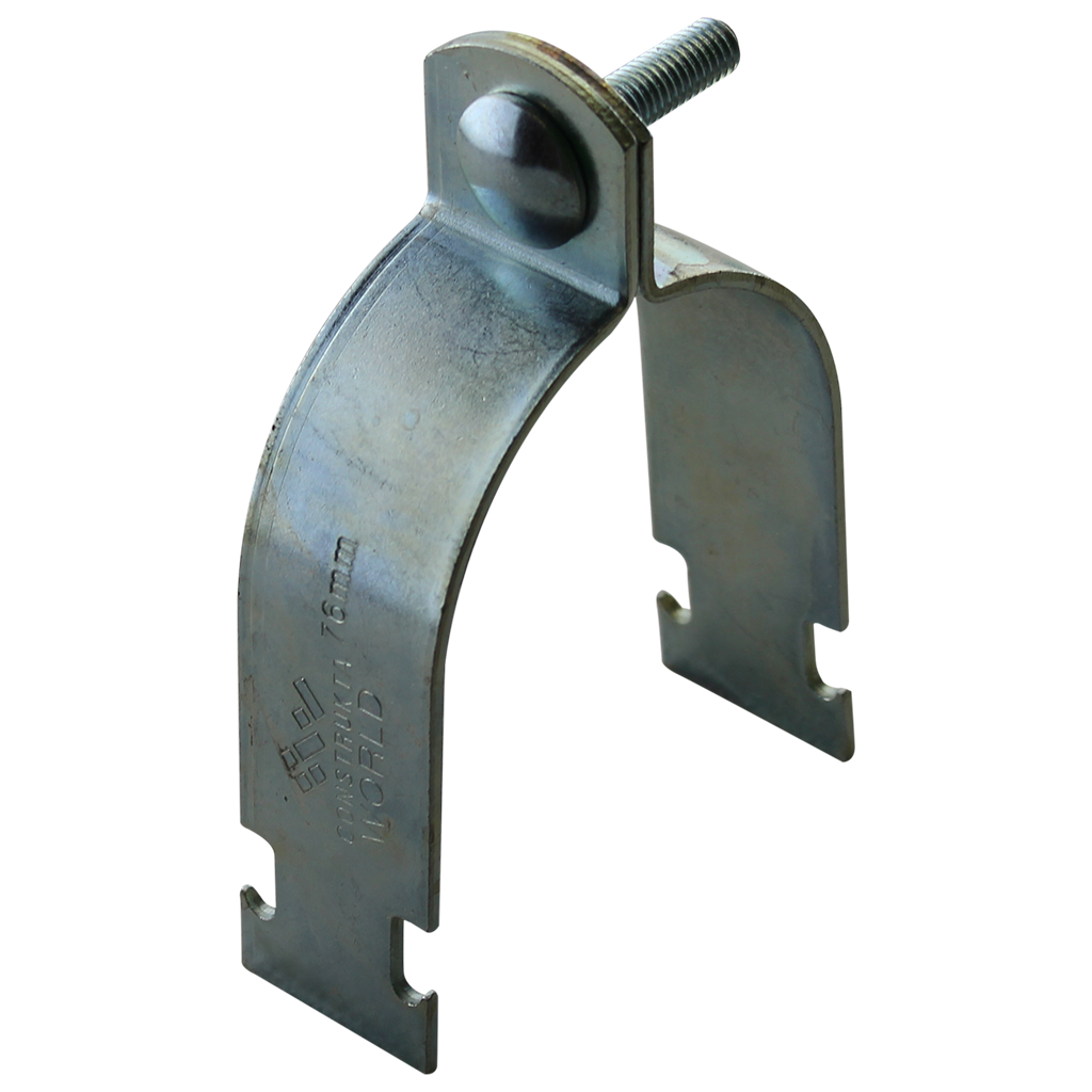 Strut Clip Two Piece Zinc Finish 89mmOD (80 GWIR)