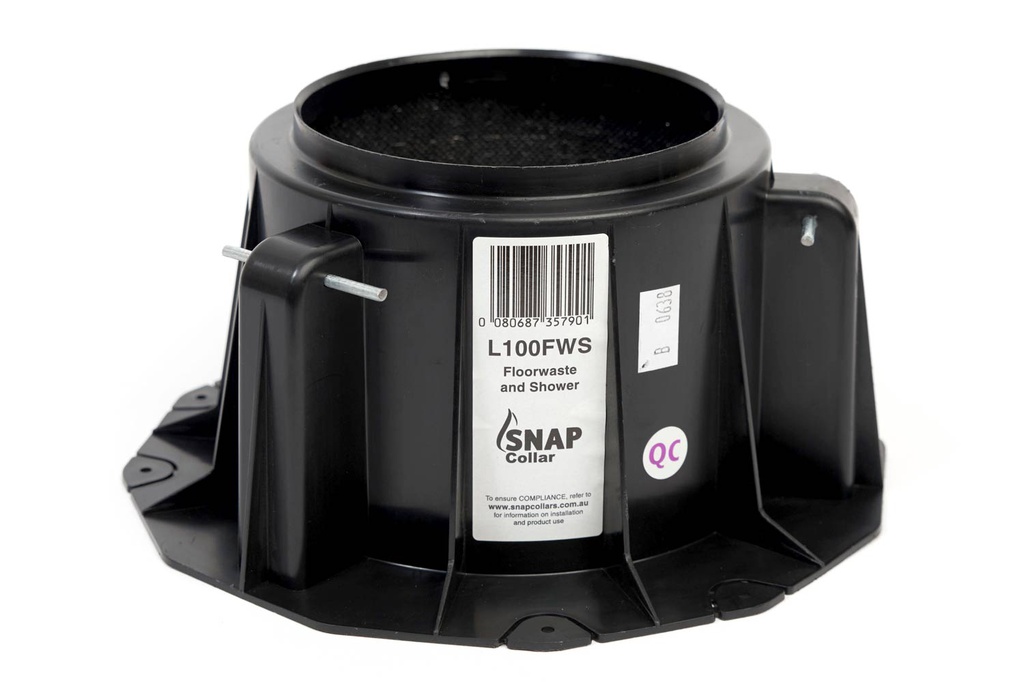 SNAP Floorwaste Low Cast-in Fire Collar  65mm-100mm L100FWS