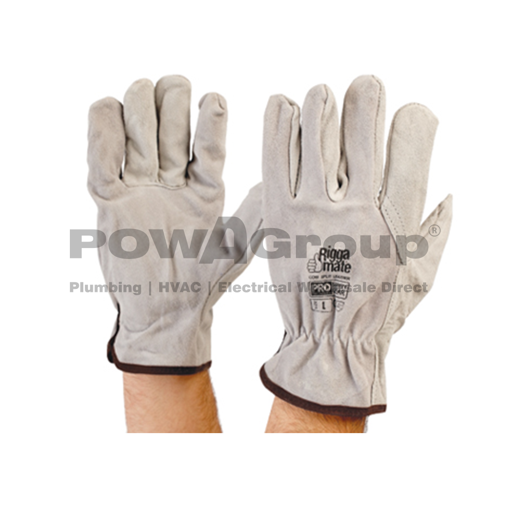 *PO* Gloves Suede Leather Riggers - Large (Std)