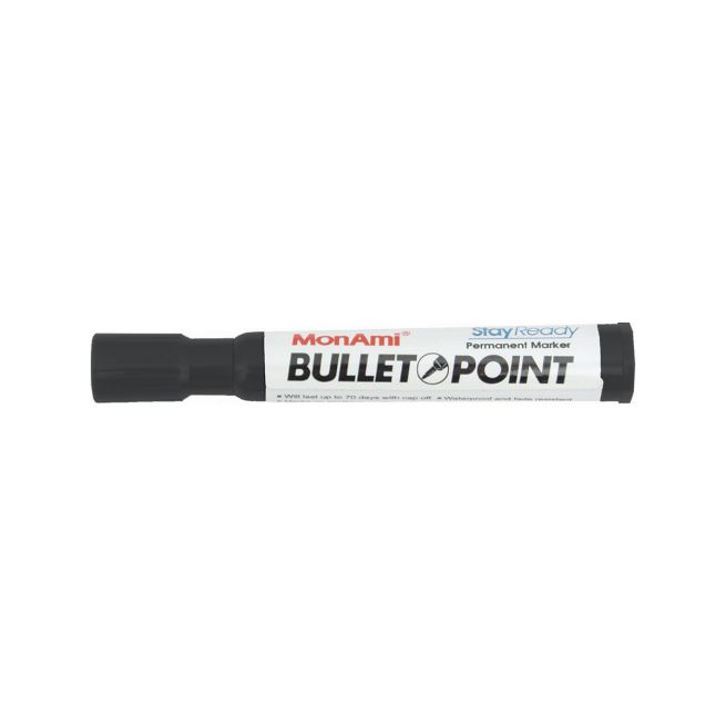 Marker Black Permanent MEDIUM 70 Round Point Tip