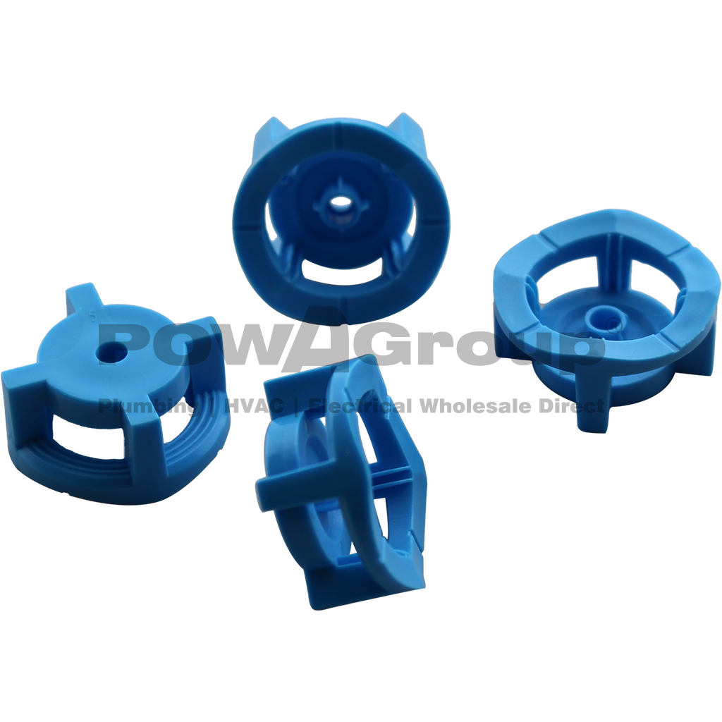 Powafix Blue Donuts - 20mm Cable Tie Mounting Disc