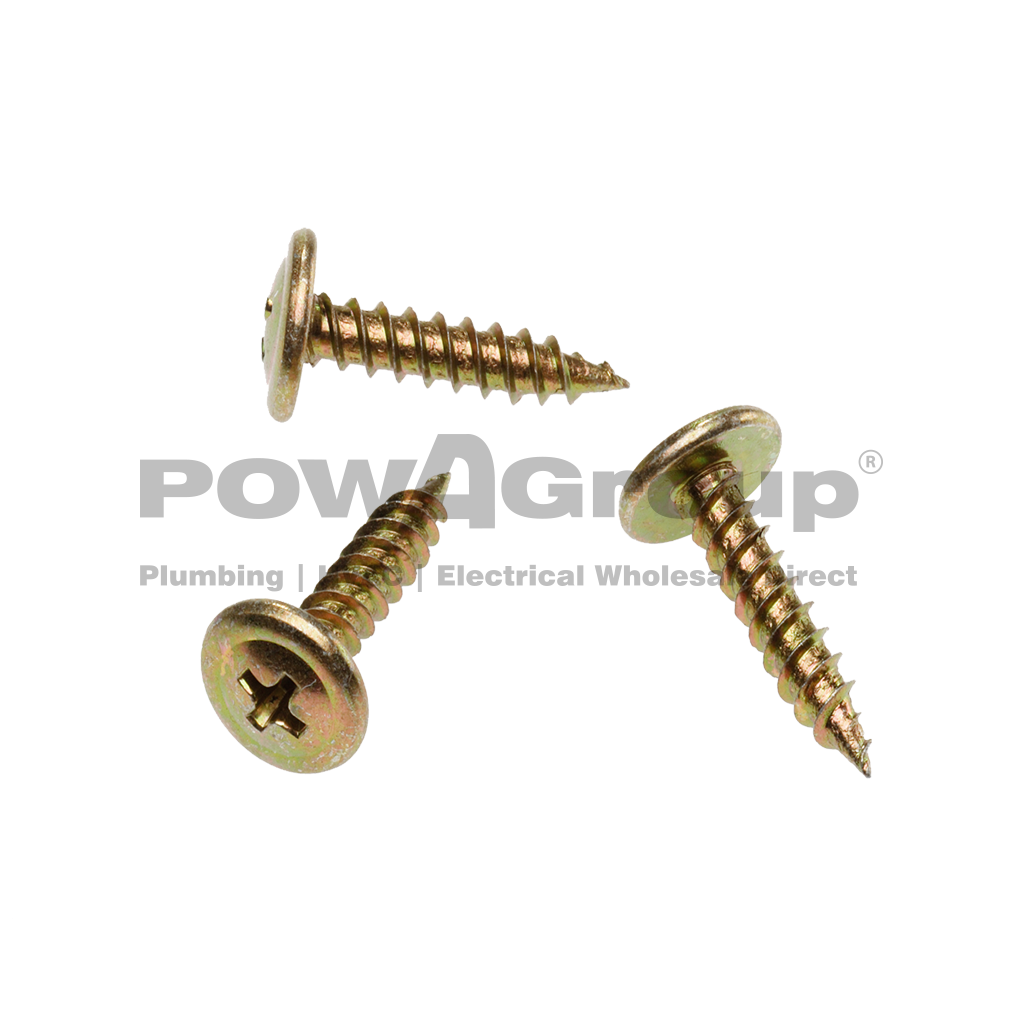 Screw Needle Point Button Head Z/P 8g x 12mm