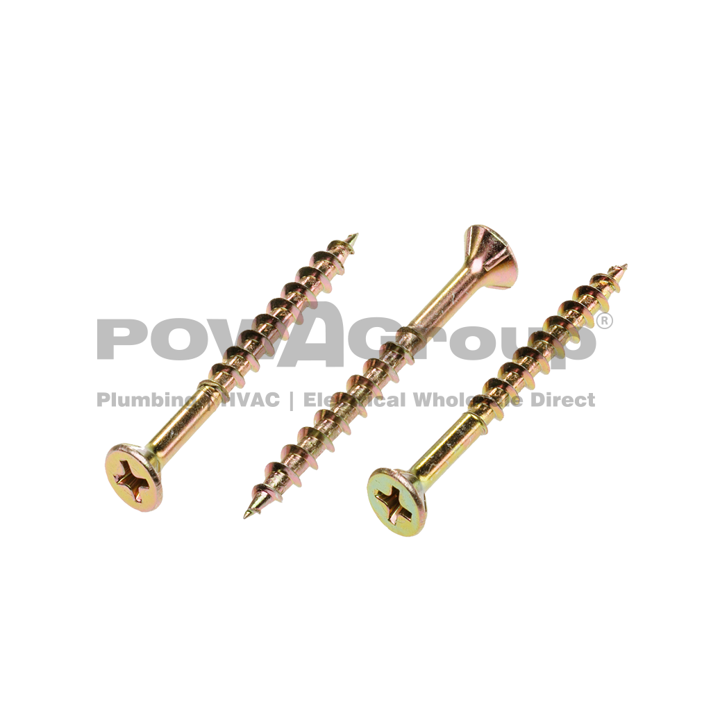 Screw Ribbed Chip Board Z/P 8g x 20mm