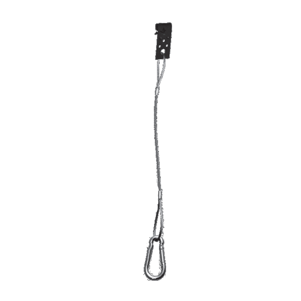 Powafix Quikloc Lightloc High Bay Hanger Purlin Clip & Carabiner Hook - 2mm x 250mm long