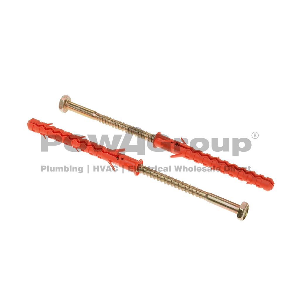 *PO* Frame Fixing Long Plug - Hex Head 10mm x 80mm