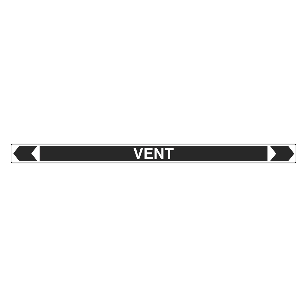 Pipe Marker ;- Vent 40mm x 400mm (B)