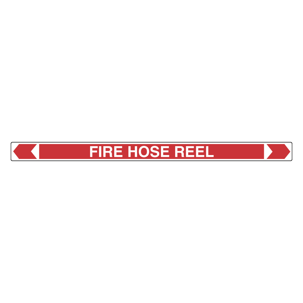 *PO* Pipe Marker ;- Fire Hose Reel 50mm x 380mm(R)