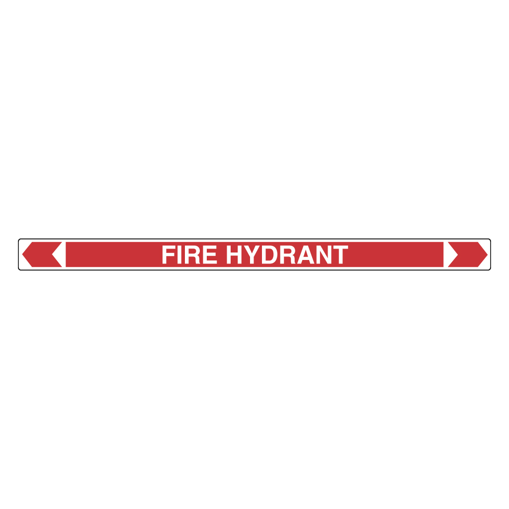 Pipe Marker ;- Fire Hydrant 40mm x 400mm(R)