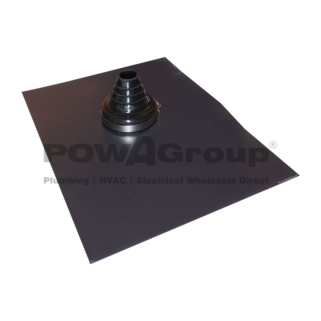 *PO* ENVIRO-LEAD VERSATILE 100mm-150mm (Black EPDM) Suits Tiled Roof Pitches Between 45 Deg.