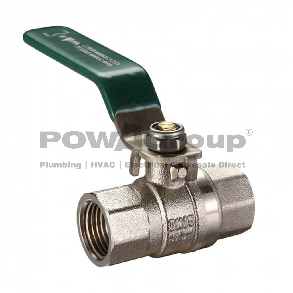 *PO* Ball Valve 32mm (FI x FI) Lever Handle - DR Brass - Dual Approved