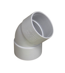 *PO* 50mm FF Elbow Socket to Socket 45deg (DWV)