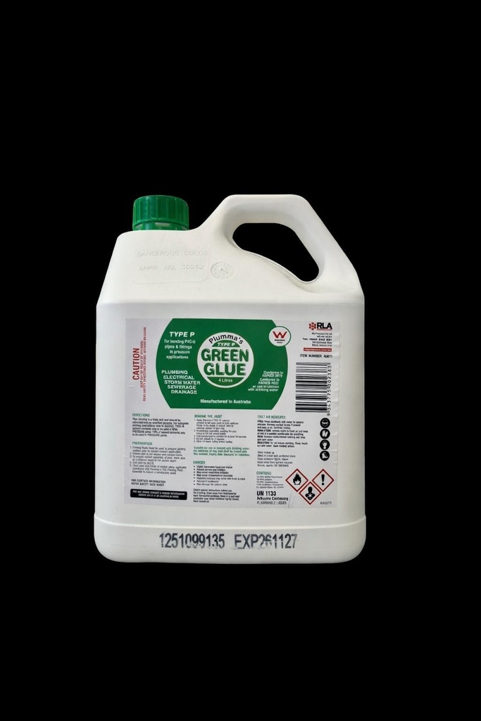 PVC Cement Green Glue - Pipe Joining 4L